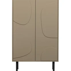 Opbergkast Atri 135x85x40 cm taupe