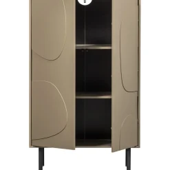 Opbergkast Atri 135x85x40 cm taupe