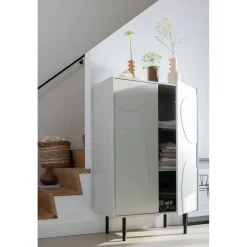 Opbergkast Atri 135x85x40 cm wit