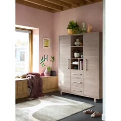 Opbergkast Gradoly 200x155x45 cm grijs