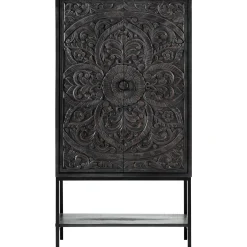 Opbergkast Montclair zwart 190x100x042 cm