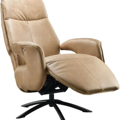 Relaxfauteuil Balfour medium microleder cognac