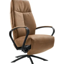 Relaxfauteuil Beltra large microleder bruin