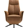 Relaxfauteuil Benoni small microleder bruin