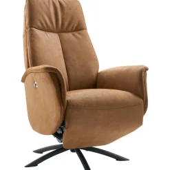 Relaxfauteuil Benoni small microleder bruin