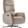 Relaxfauteuil Candora elektrisch microleder grijs