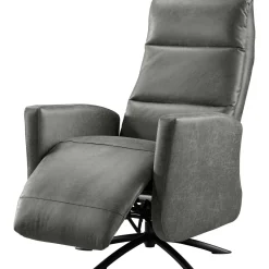 Relaxfauteuil Cervan elektrisch small microleder antraciet
