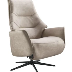 Relaxfauteuil clay large microleder taupe
