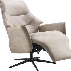 Relaxfauteuil Clay medium microleder taupe