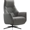 Relaxfauteuil Clay medium microvezel antraciet