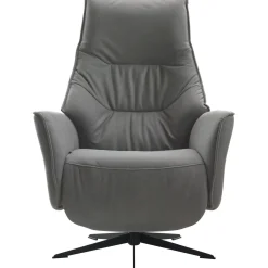 Relaxfauteuil Clay medium microvezel antraciet