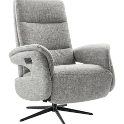 Relaxfauteuil Haslet elektrisch medium grijs