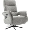Relaxfauteuil Haslet elektrisch large grijs