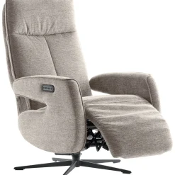 Relaxfauteuil Niland elektrisch grijs