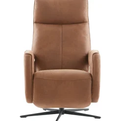 Relaxfauteuil Niland elektrisch medium microleder bruin