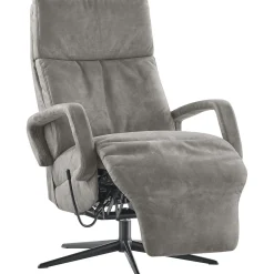 Relaxfauteuil Orona medium microleder grijs