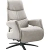 Relaxfauteuil Tolgia medium microleder grijs