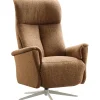 Relaxfauteuil Waneta medium bruin
