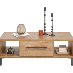 Salontafel Alva 125x68 cm orange teak rechthoekig