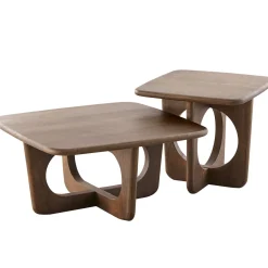 Salontafel Aseri mangohout 70x70 cm vierkant