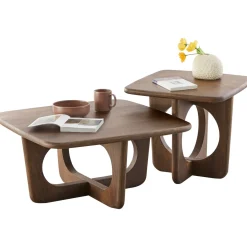 Salontafel Aseri mangohout 70x70 cm vierkant