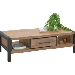 Salontafel Mantera donkerbruin 135x67 cm rechthoekig