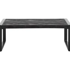 Salontafel Newhaven zwart mangohout 110x60 cm rechthoekig