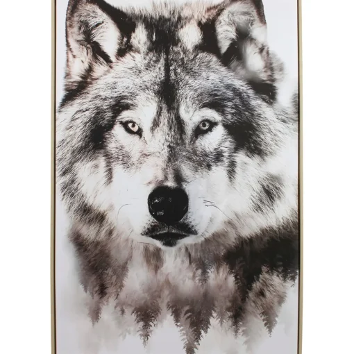 Schilderij Hilliard 122x82 cm wolf