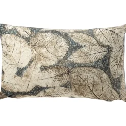 Sierkussen Goletta 30x50 cm met bladerprint