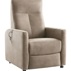 Sta-op stoel Novie elektrisch large microleder taupe
