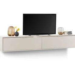 Tv-meubel Betera zwevend 210 cm beige