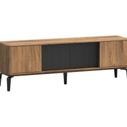Tv-meubel Lodetto 184 cm deuren zwart