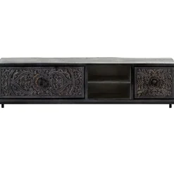 TV-meubel Montclair zwart 190 cm