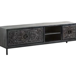 TV-meubel Montclair zwart 190 cm