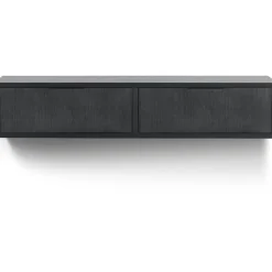 TV-meubel Verdio zwevend 161 cm zwart