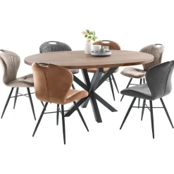 Uitschuifbare eettafel Caltana 130/170 cm donkerbruin