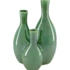 Vaas Badula glazend groen