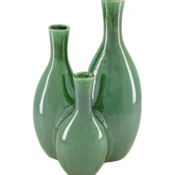 Vaas Badula glazend groen