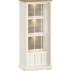 Vitrinekast Eldora 188x77x50 cm deur rechtsdraaiend