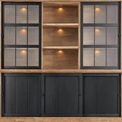 Vitrinekast Ladonia 210x209x50 cm