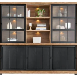 Vitrinekast Ladonia 210x233x50 cm