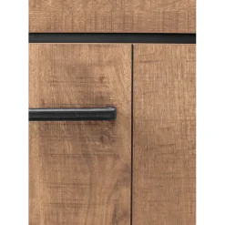 Vitrinekast Mantera 200x180x48 cm donkerbruin