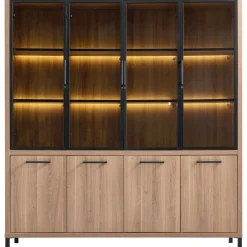 Vitrinekast Selinia 200x183x45 cm