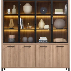 Vitrinekast Selinia 200x183x45 cm